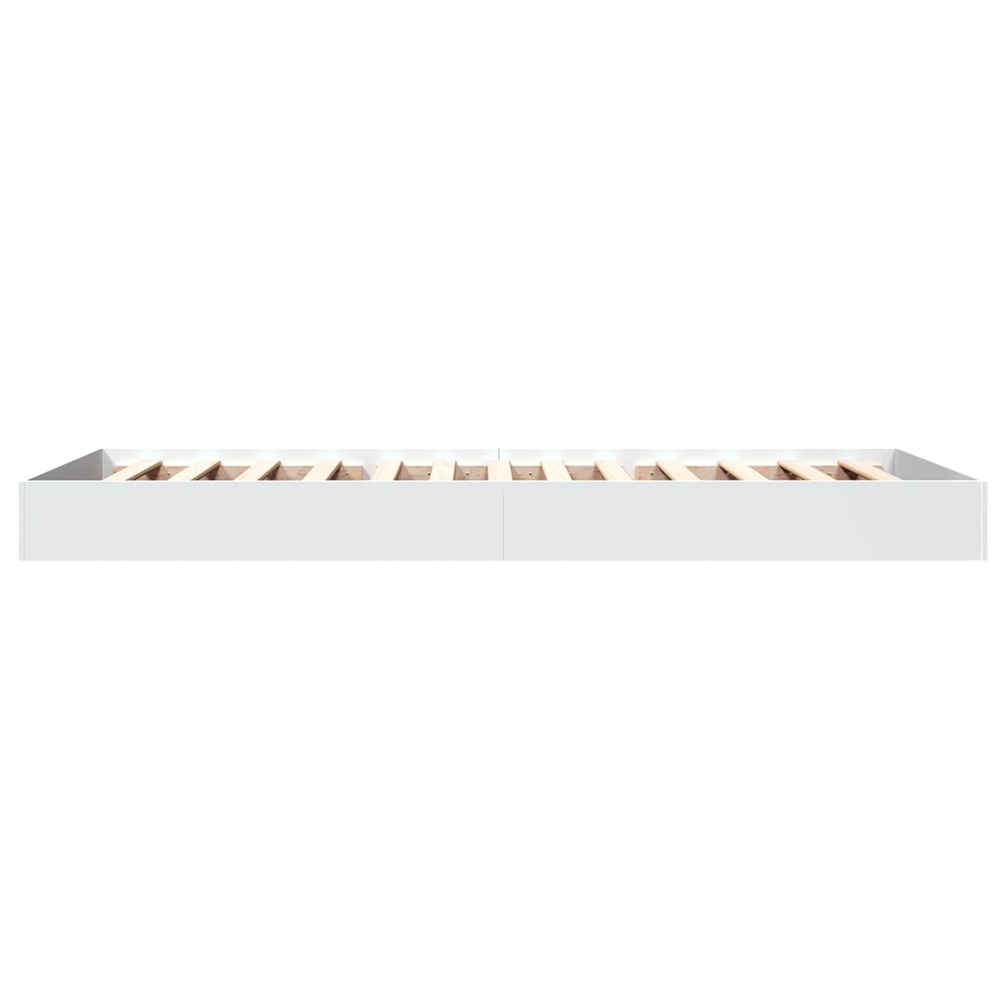Postel Na Podlaze Bílá 80 X 200 Cm Kompozitní Dřevo