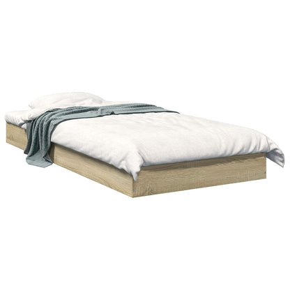 Postel Na Podlaze Dub Sonoma 80 X 200 Cm Kompozitní Dřevo