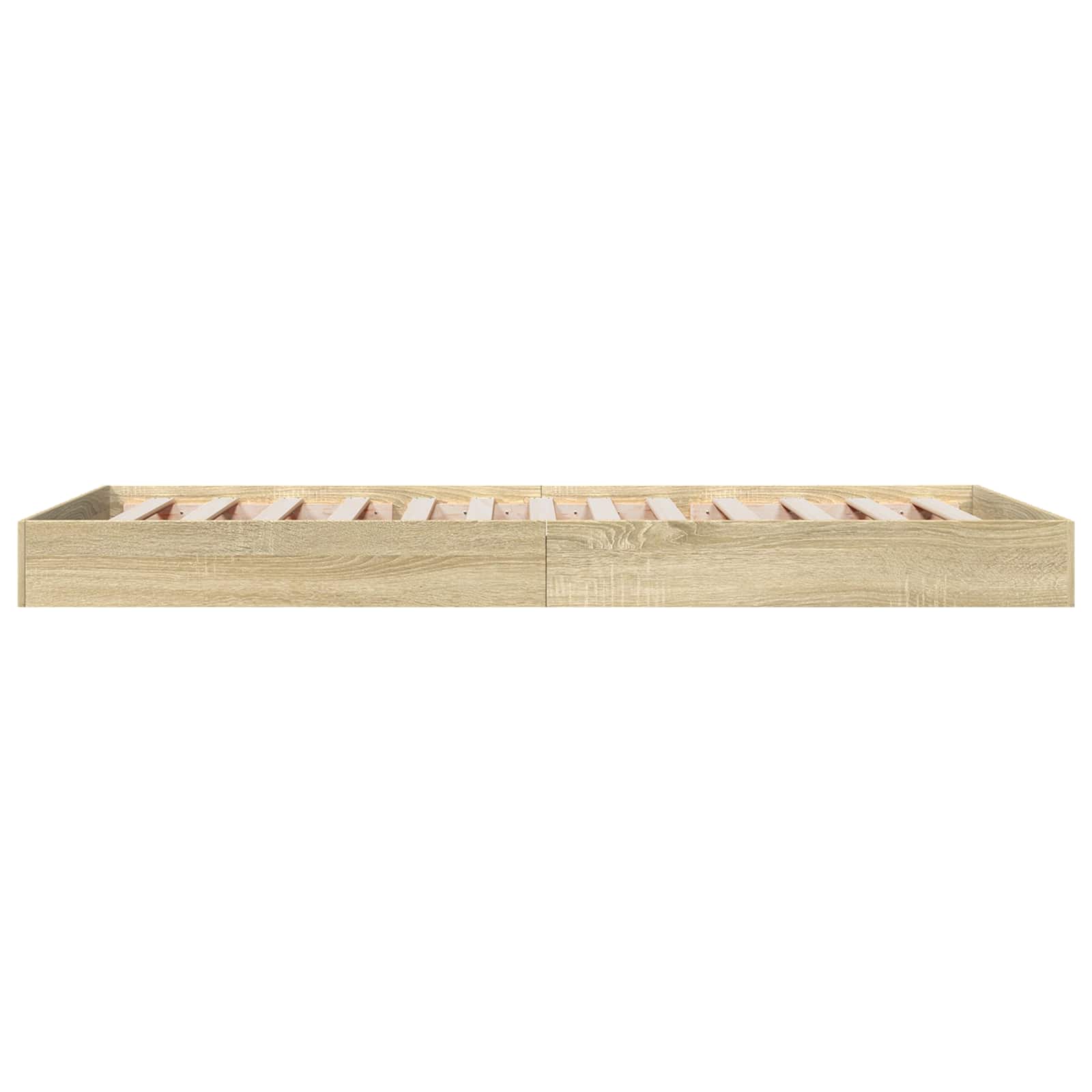 Postel Na Podlaze Dub Sonoma 80 X 200 Cm Kompozitní Dřevo