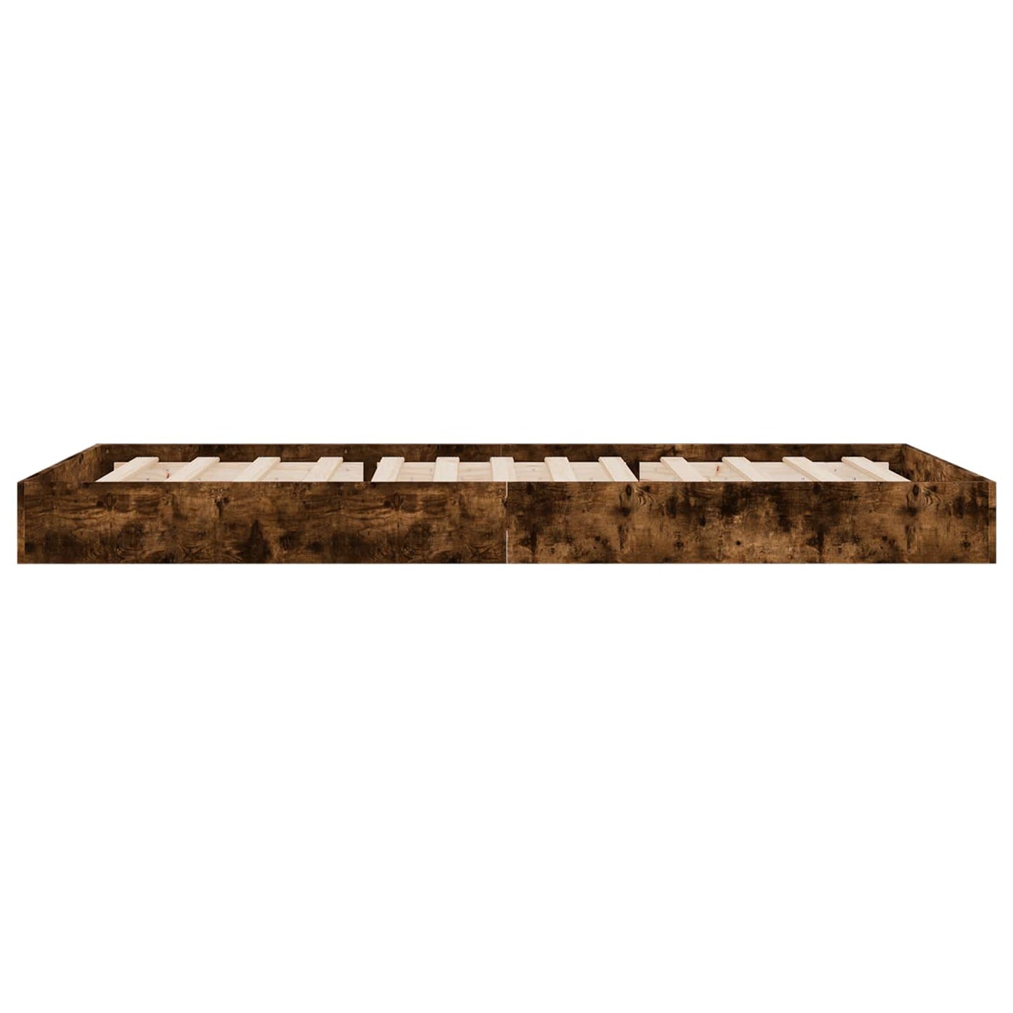 Postel Na Podlaze Kouřový Dub 80 X 200 Cm Kompozitní Dřevo