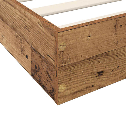 Postel Na Podlaze Staré Dřevo 80 X 200 Cm Kompozitní Dřevo