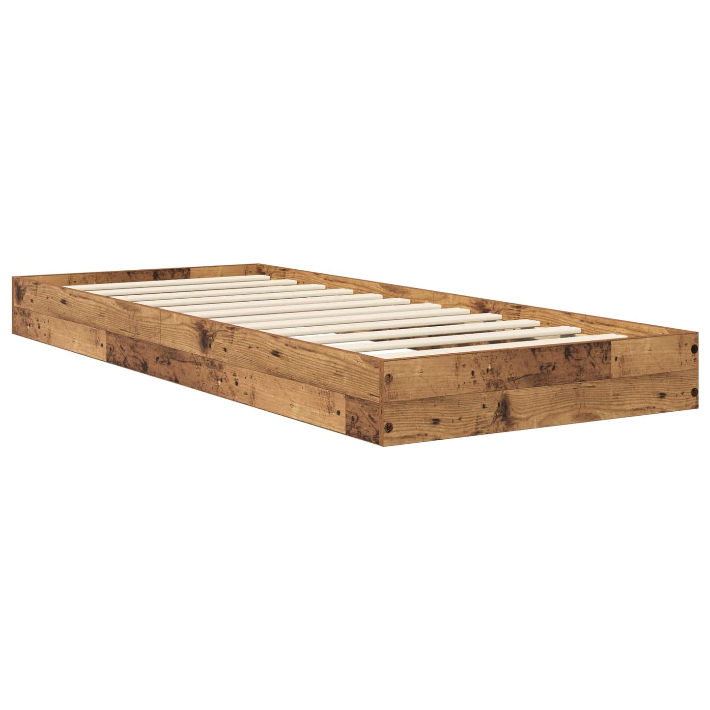 Postel Na Podlaze Staré Dřevo 80 X 200 Cm Kompozitní Dřevo