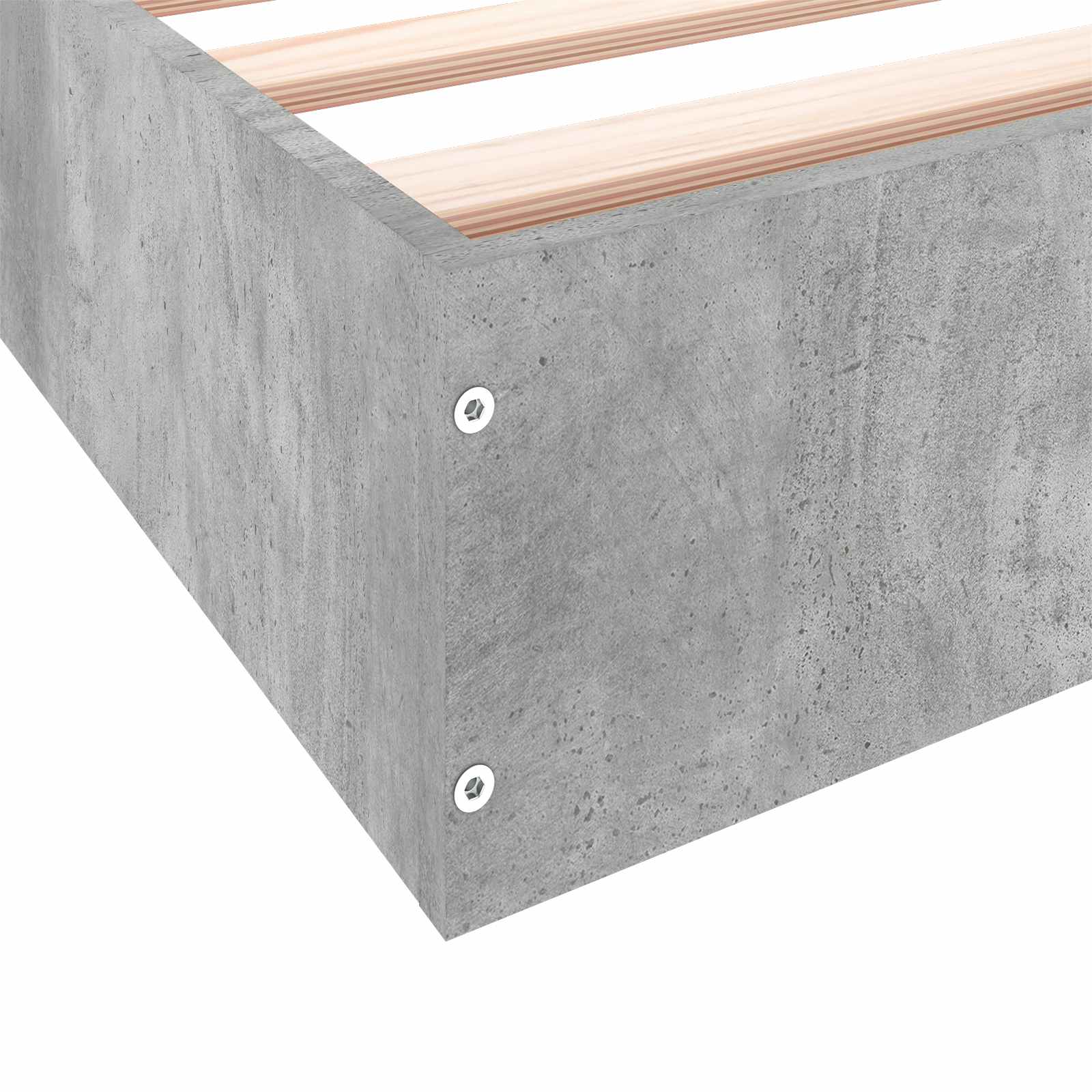 Postel Na Podlaze Betonově Šedá 80 X 200 Cm Kompozitní Dřevo