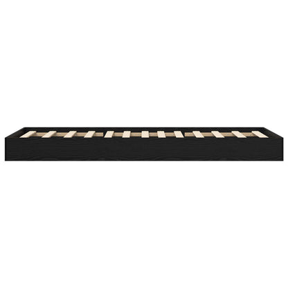 Postel Na Podlaze Černý Dub 80 X 200 Cm Kompozitní Dřevo