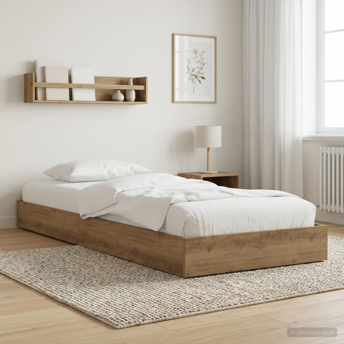 Postel Na Podlaze Dub Artisan 80 X 200 Cm Kompozitní Dřevo