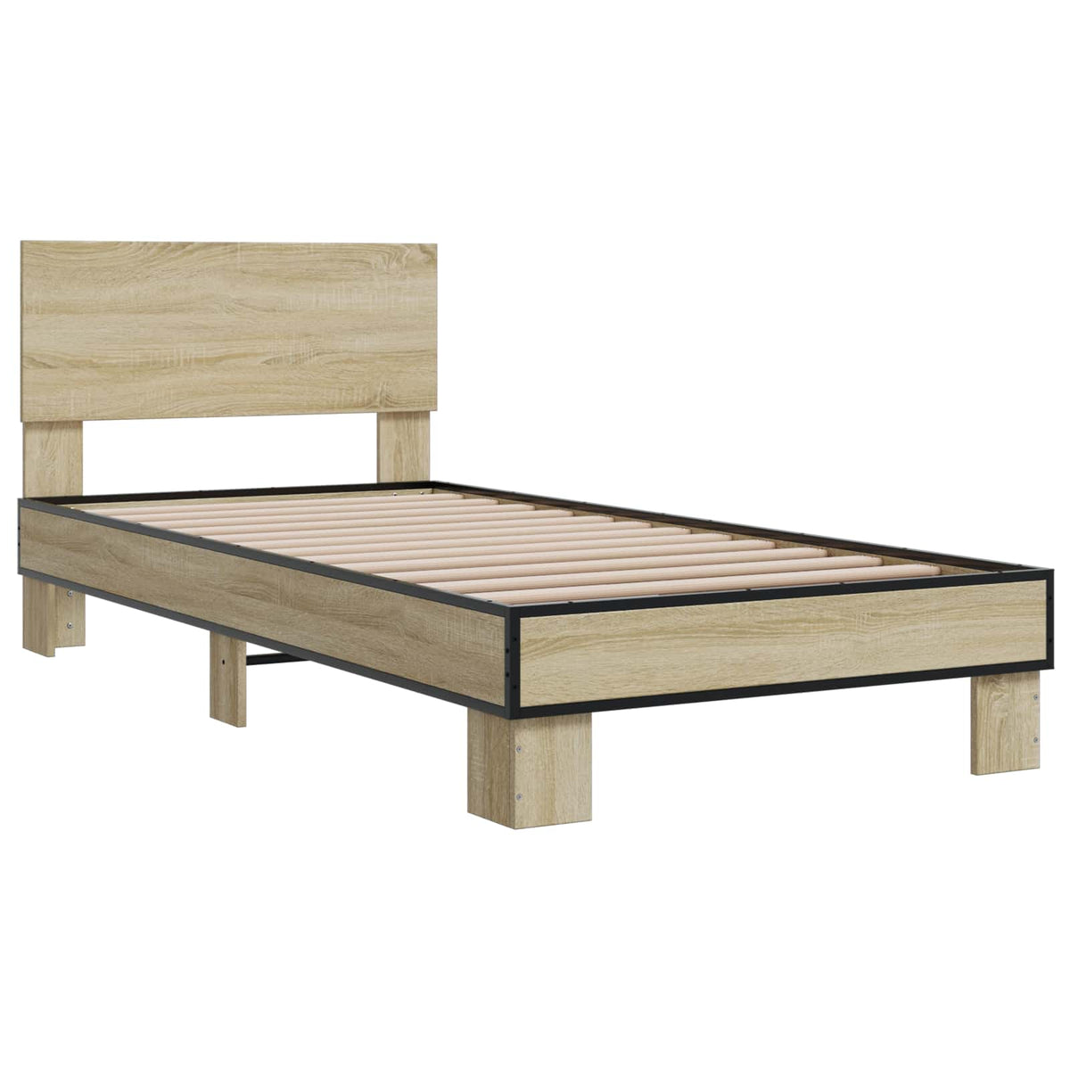 Rám Postele S Čelem Dub Sonoma 80 X 200 Cm Kompozitní Dřevo