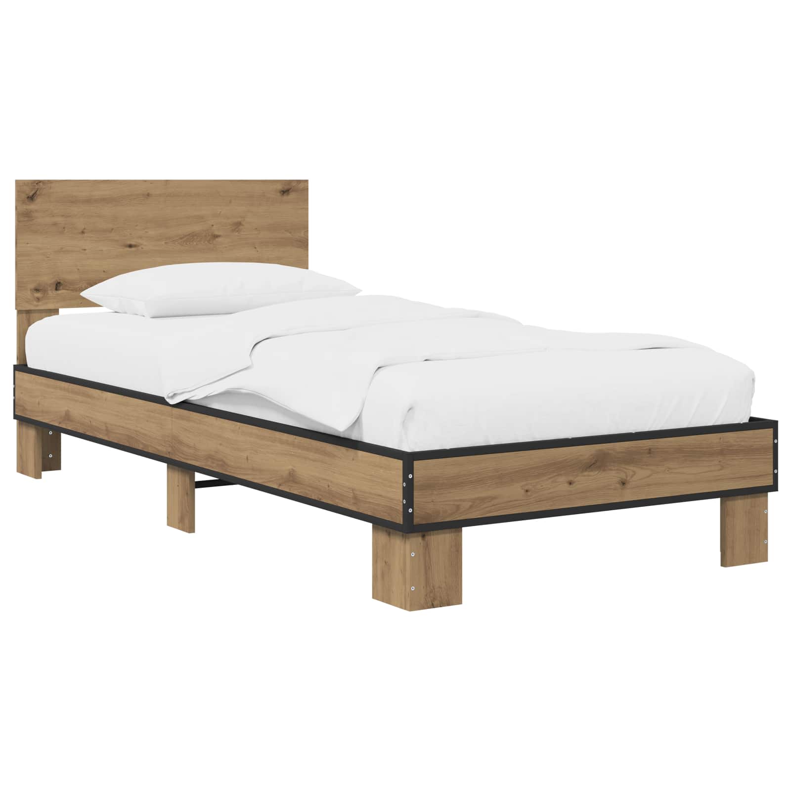Rám Postele S Čelem Dub Artisan 80 X 200 Cm Kompozitní Dřevo