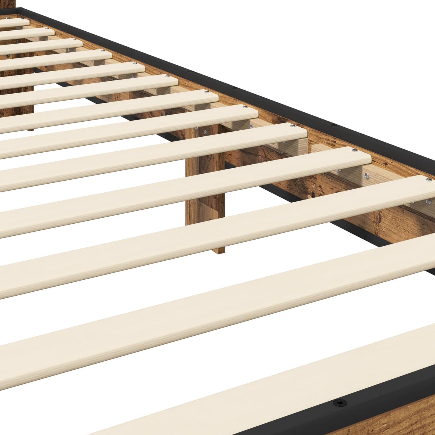 Rám Postele S Čelem Staré Dřevo 80 X 200 Cm Kompozitní Dřevo