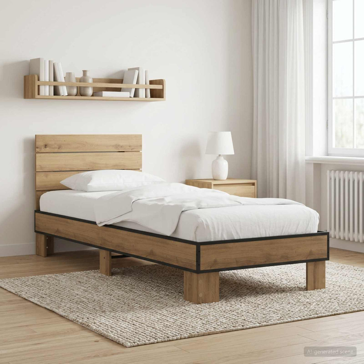 Rám Postele S Čelem Dub Artisan 80 X 200 Cm Kompozitní Dřevo