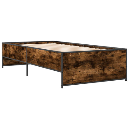Rám Postele Kouřový Dub 80 X 200 Cm Kompozitní Dřevo