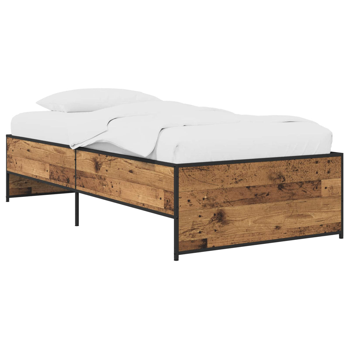 Rám Postele Staré Dřevo 80 X 200 Cm Kompozitní Dřevo