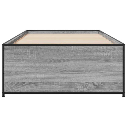 Rám Postele Šedý Sonoma 80 X 200 Cm Kompozitní Dřevo