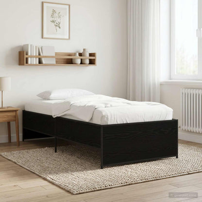 Rám Postele Černý Dub 80 X 200 Cm Kompozitní Dřevo