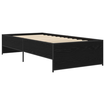 Rám Postele Černý Dub 80 X 200 Cm Kompozitní Dřevo