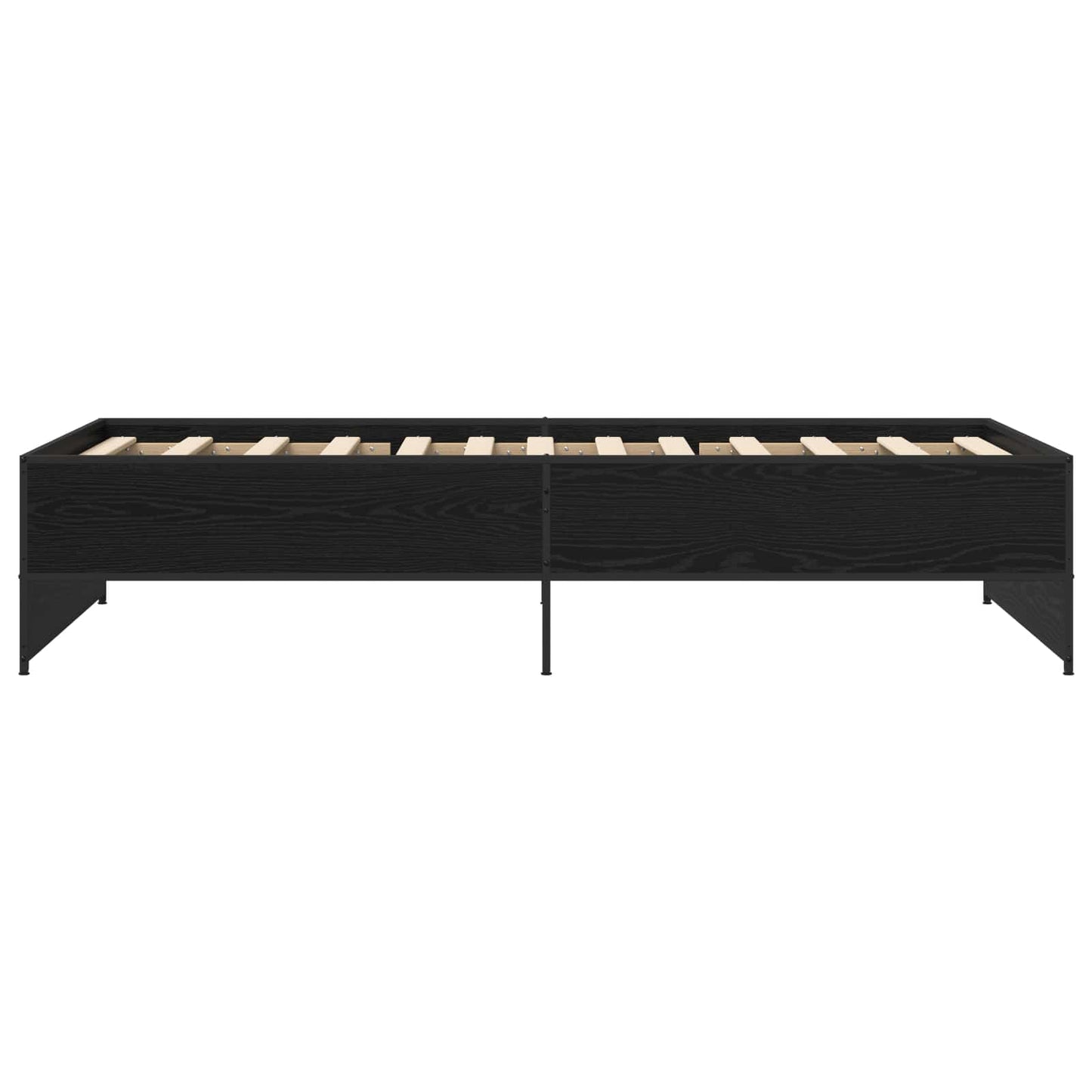 Rám Postele Černý Dub 80 X 200 Cm Kompozitní Dřevo