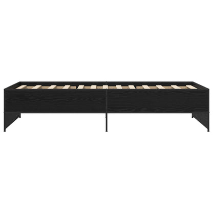 Rám Postele Černý Dub 80 X 200 Cm Kompozitní Dřevo