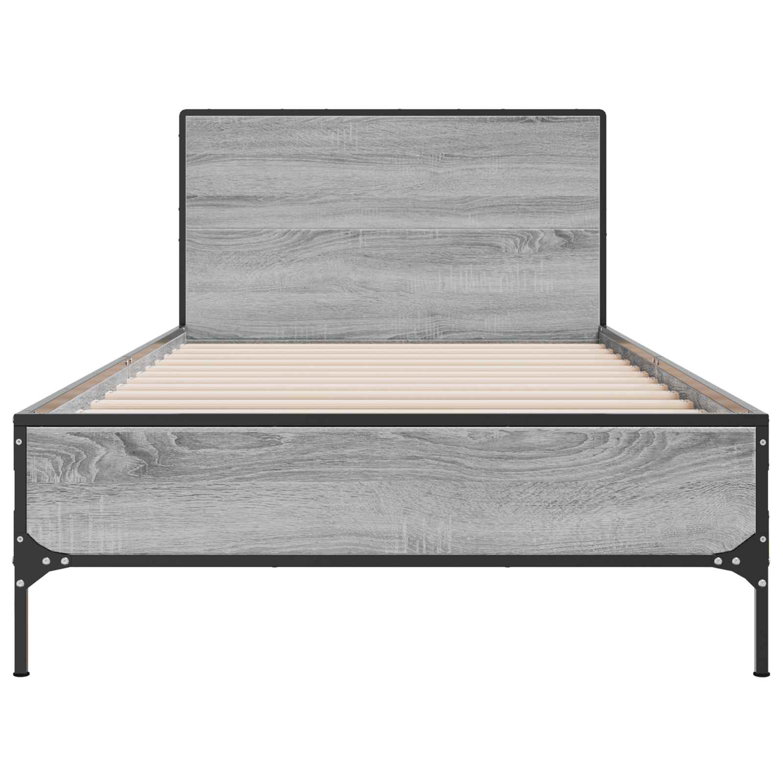 Rám Postele S Čelem Šedý Sonoma 80 X 200 Cm Kompozitní Dřevo
