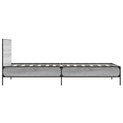 Rám Postele S Čelem Šedý Sonoma 80 X 200 Cm Kompozitní Dřevo