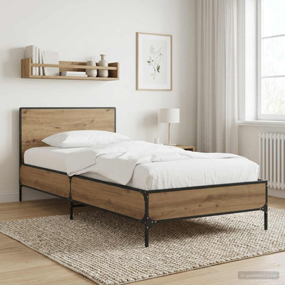 Rám Postele S Čelem Dub Artisan 80 X 200 Cm Kompozitní Dřevo