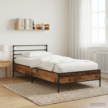 Rám Postele Staré Dřevo 80 X 200 Cm Kompozitní Dřevo
