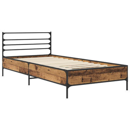 Rám Postele Staré Dřevo 80 X 200 Cm Kompozitní Dřevo