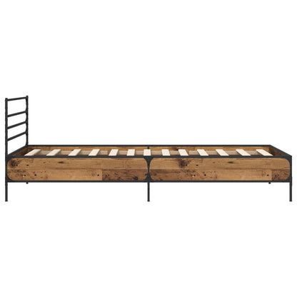 Rám Postele Staré Dřevo 80 X 200 Cm Kompozitní Dřevo