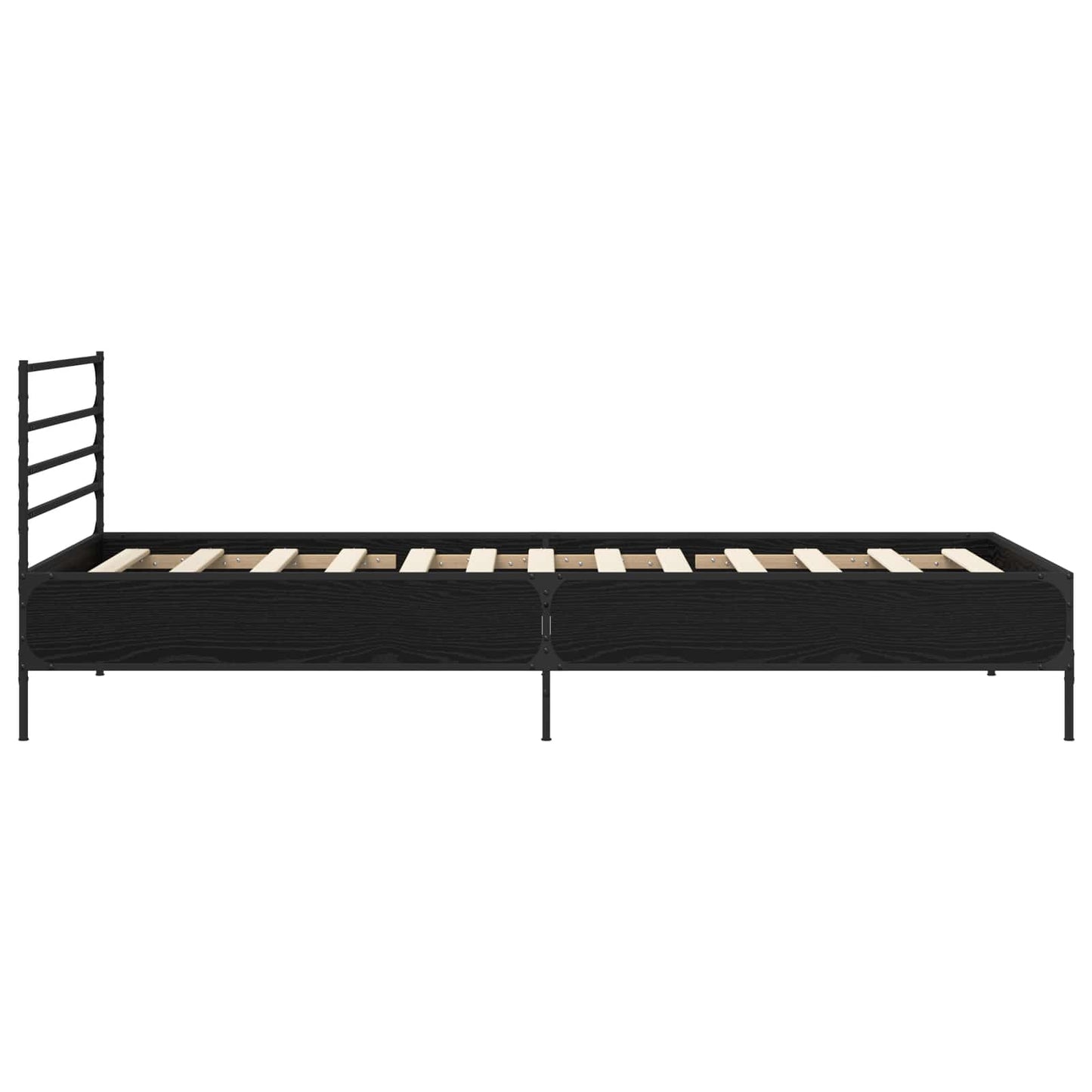 Rám Postele Černý Dub 80 X 200 Cm Kompozitní Dřevo