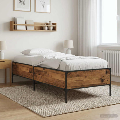 Rám Postele Staré Dřevo 80 X 200 Cm Kompozitní Dřevo