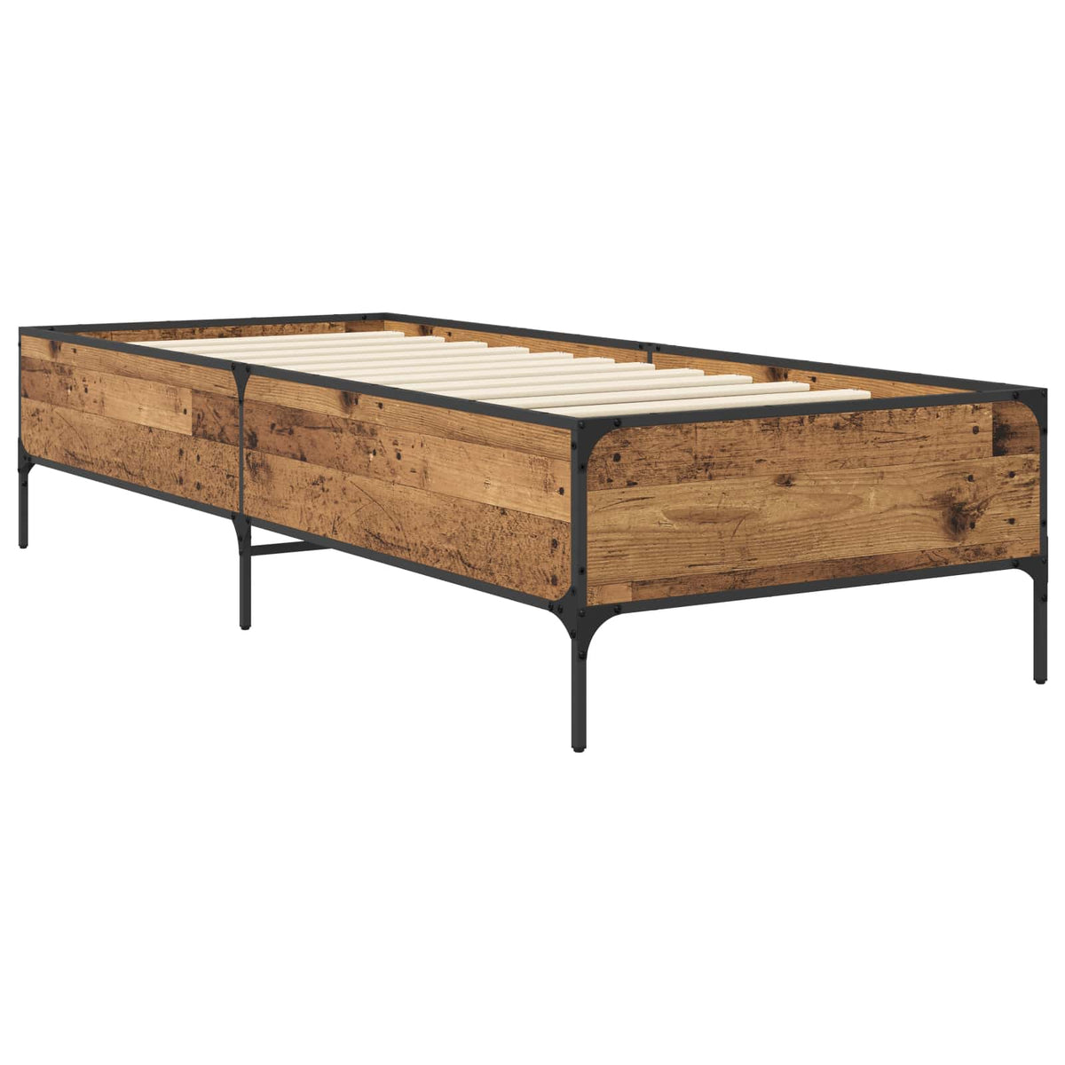 Rám Postele Staré Dřevo 80 X 200 Cm Kompozitní Dřevo