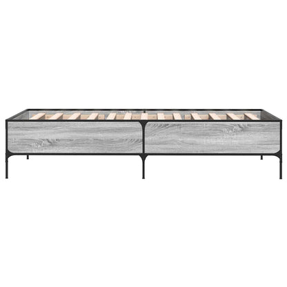 Rám Postele Šedý Sonoma 80 X 200 Cm Kompozitní Dřevo