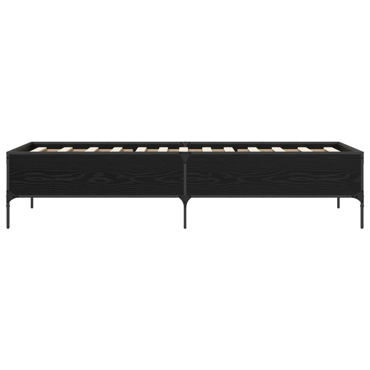Rám Postele Černý Dub 80 X 200 Cm Kompozitní Dřevo