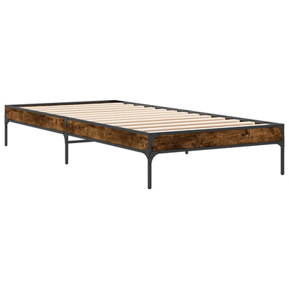 Rám Postele Kouřový Dub 80 X 200 Cm Kompozitní Dřevo