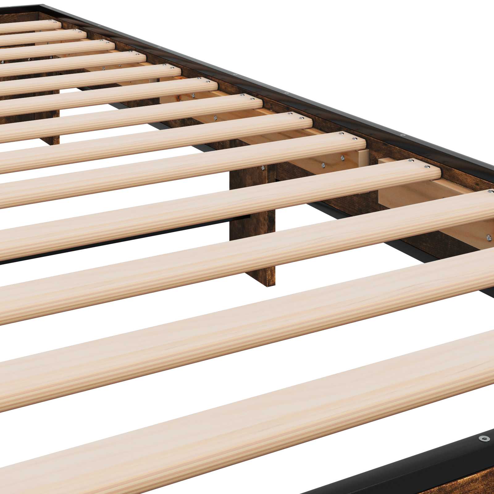 Rám Postele Kouřový Dub 80 X 200 Cm Kompozitní Dřevo