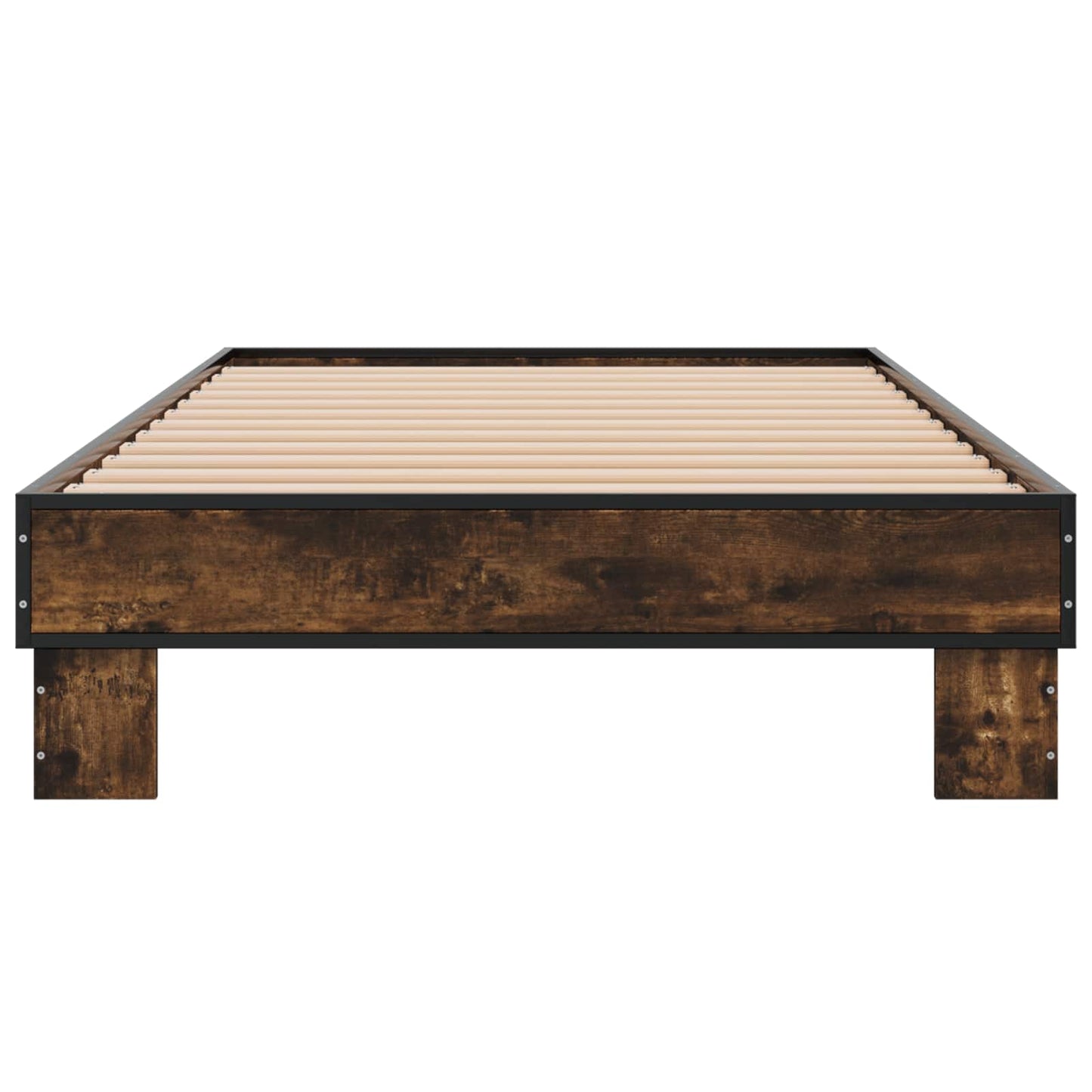 Rám Postele Kouřový Dub 80 X 200 Cm Kompozitní Dřevo