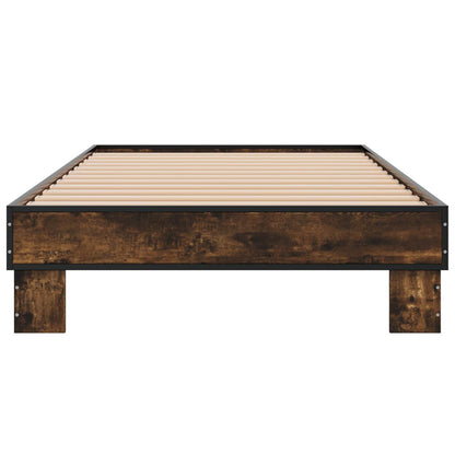 Rám Postele Kouřový Dub 80 X 200 Cm Kompozitní Dřevo