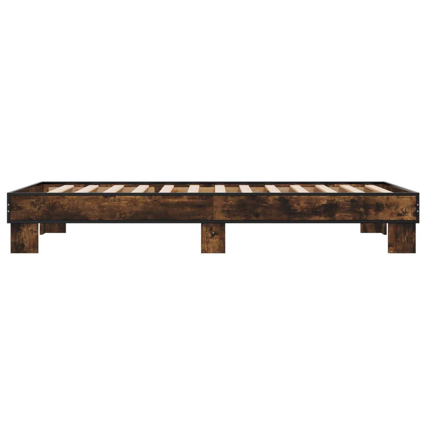 Rám Postele Kouřový Dub 80 X 200 Cm Kompozitní Dřevo