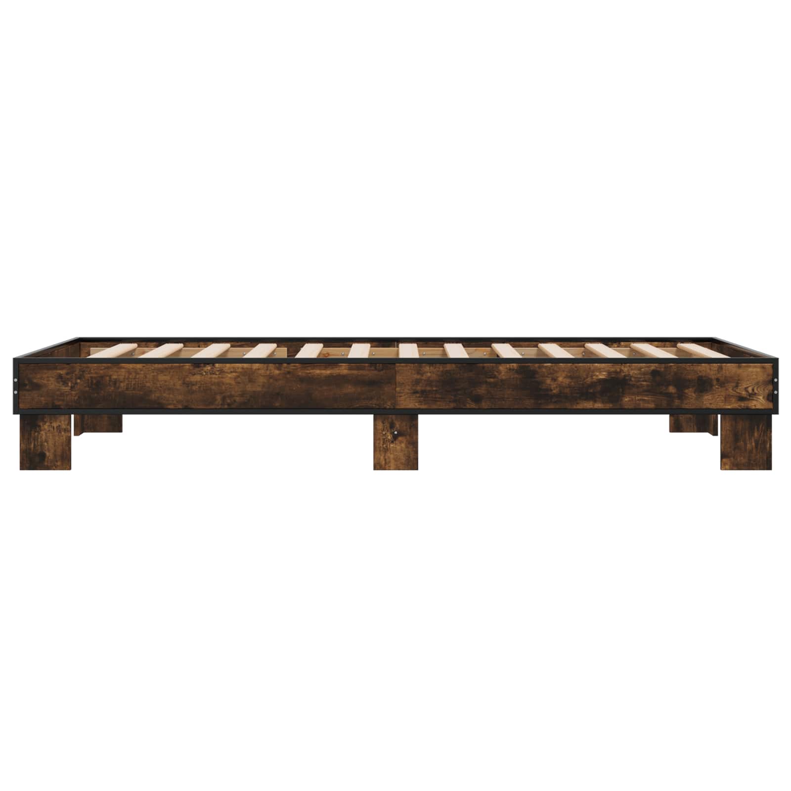 Rám Postele Kouřový Dub 80 X 200 Cm Kompozitní Dřevo