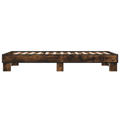 Rám Postele Kouřový Dub 80 X 200 Cm Kompozitní Dřevo
