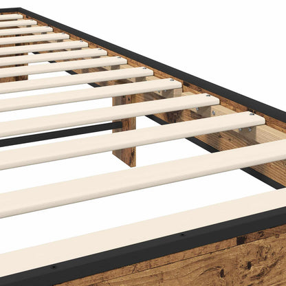Rám Postele Staré Dřevo 80 X 200 Cm Kompozitní Dřevo