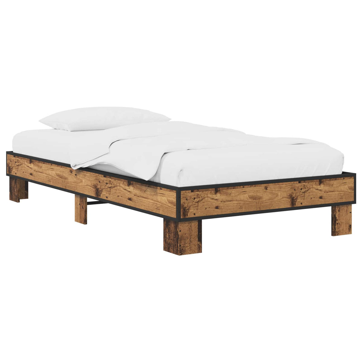 Rám Postele Staré Dřevo 80 X 200 Cm Kompozitní Dřevo