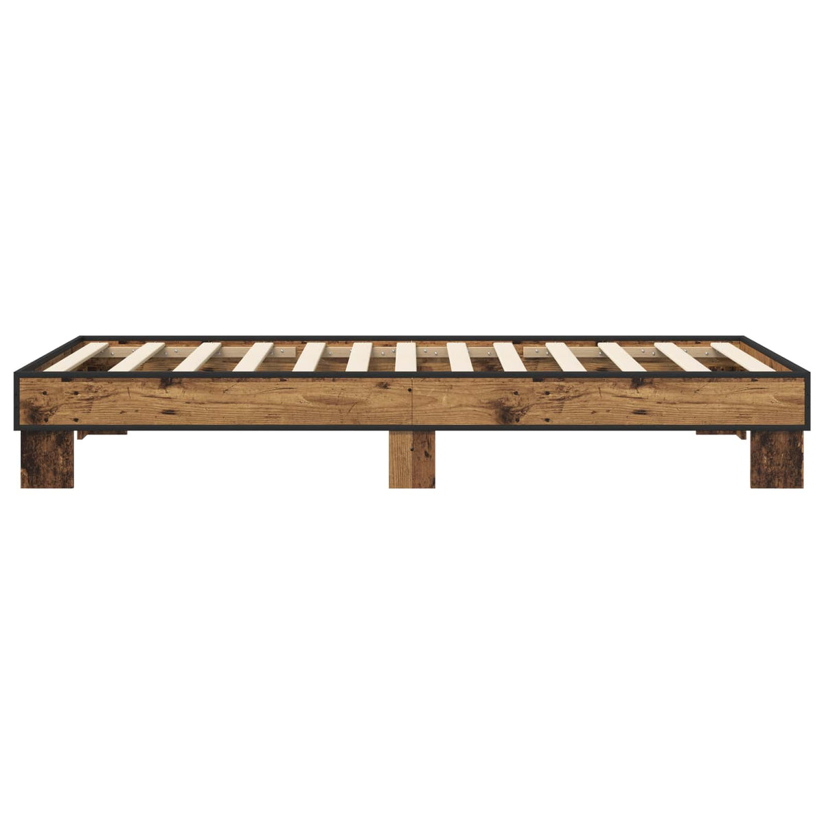 Rám Postele Staré Dřevo 80 X 200 Cm Kompozitní Dřevo