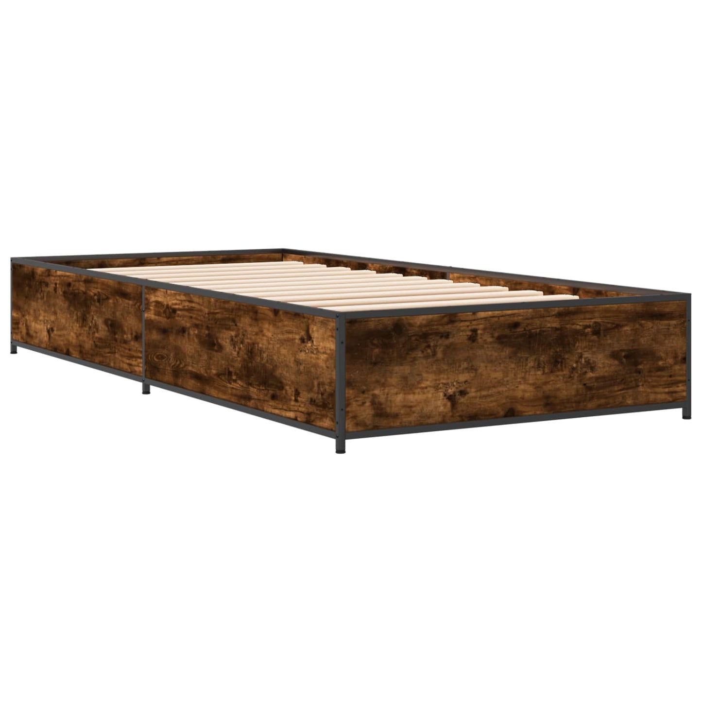 Rám Postele Kouřový Dub 80 X 200 Cm Kompozitní Dřevo
