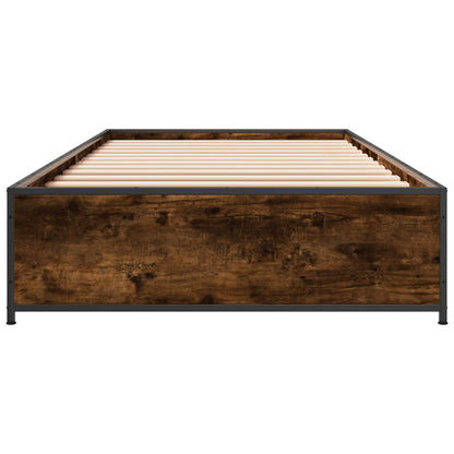 Rám Postele Kouřový Dub 80 X 200 Cm Kompozitní Dřevo