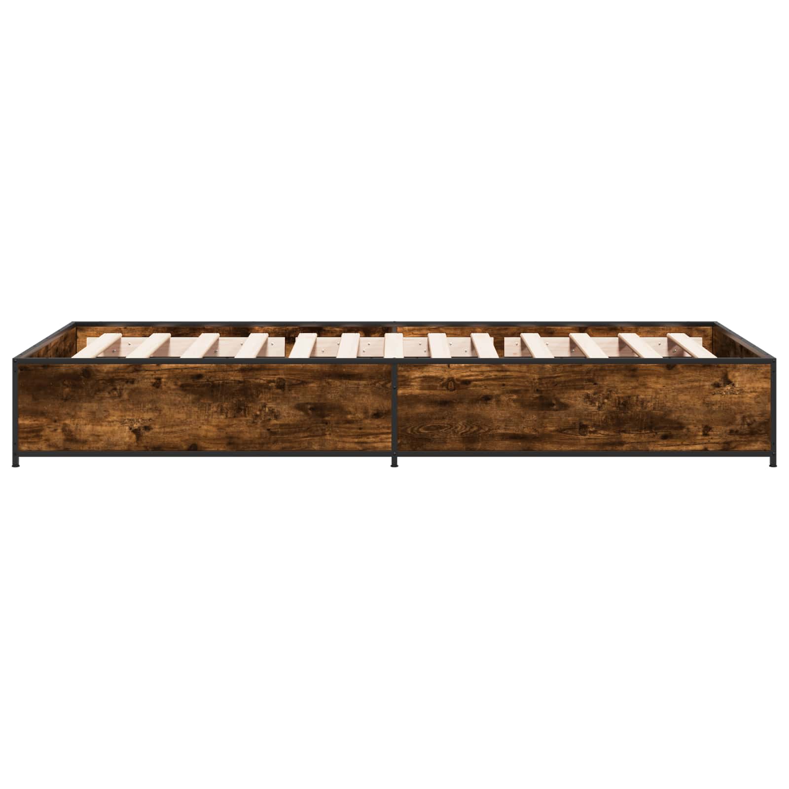 Rám Postele Kouřový Dub 80 X 200 Cm Kompozitní Dřevo