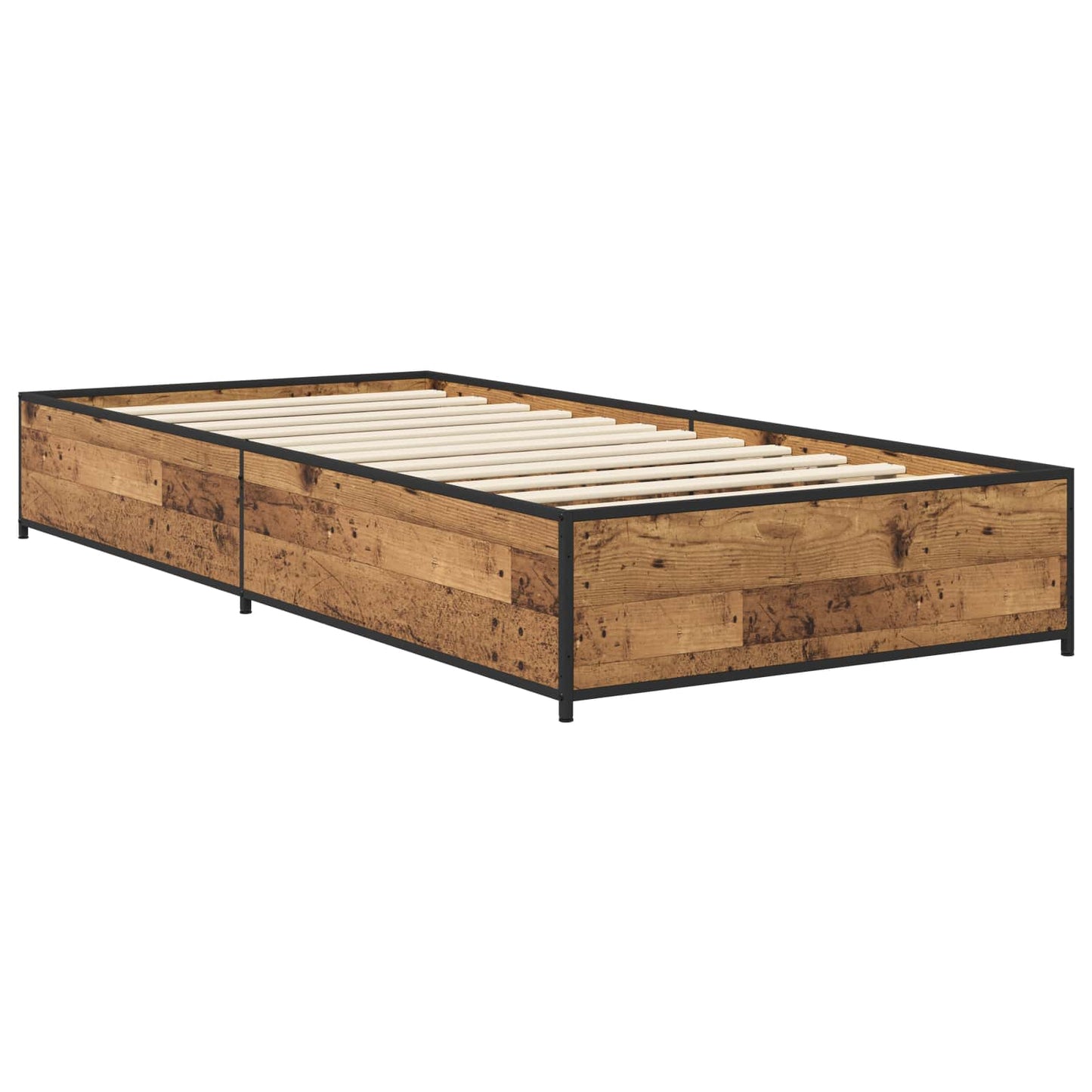 Rám Postele Staré Dřevo 80 X 200 Cm Kompozitní Dřevo