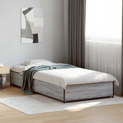 Rám Postele Šedý Sonoma 80 X 200 Cm Kompozitní Dřevo