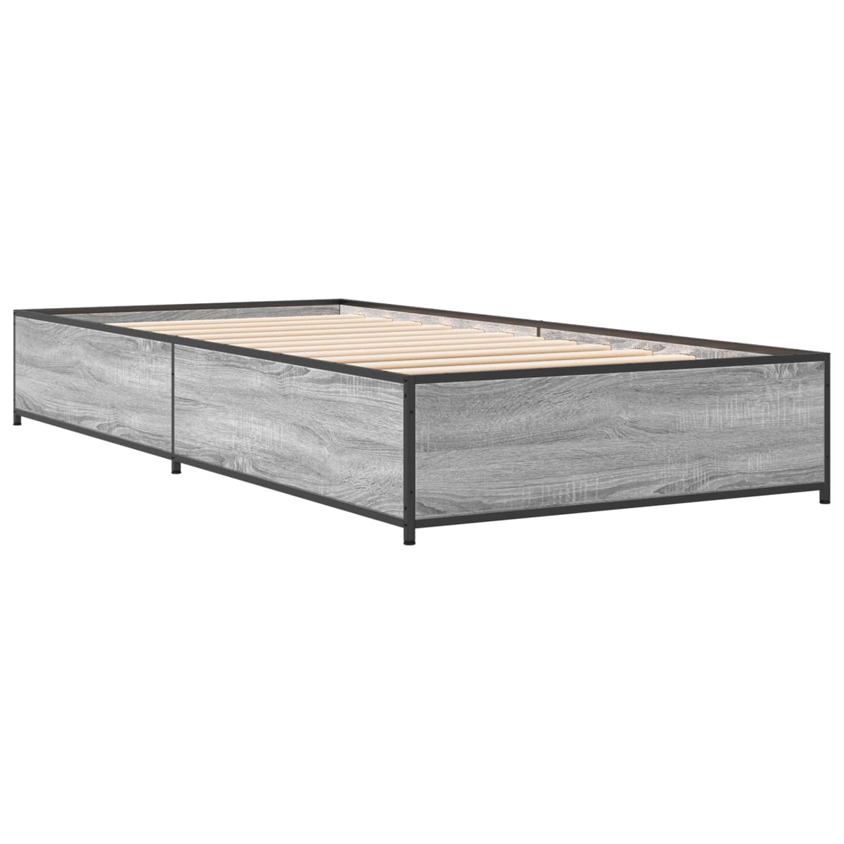Rám Postele Šedý Sonoma 80 X 200 Cm Kompozitní Dřevo