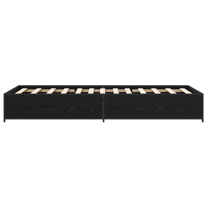 Rám Postele Černý Dub 80 X 200 Cm Kompozitní Dřevo