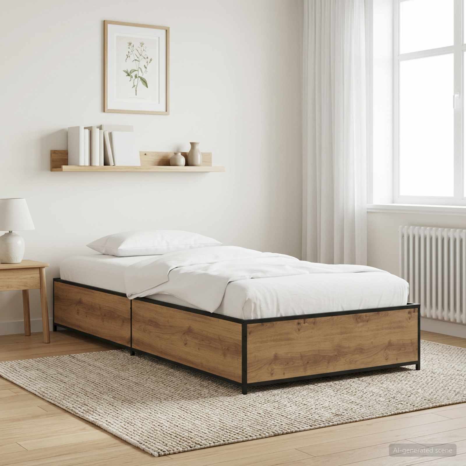 Rám Postele Dub Artisan 80 X 200 Cm Kompozitní Dřevo