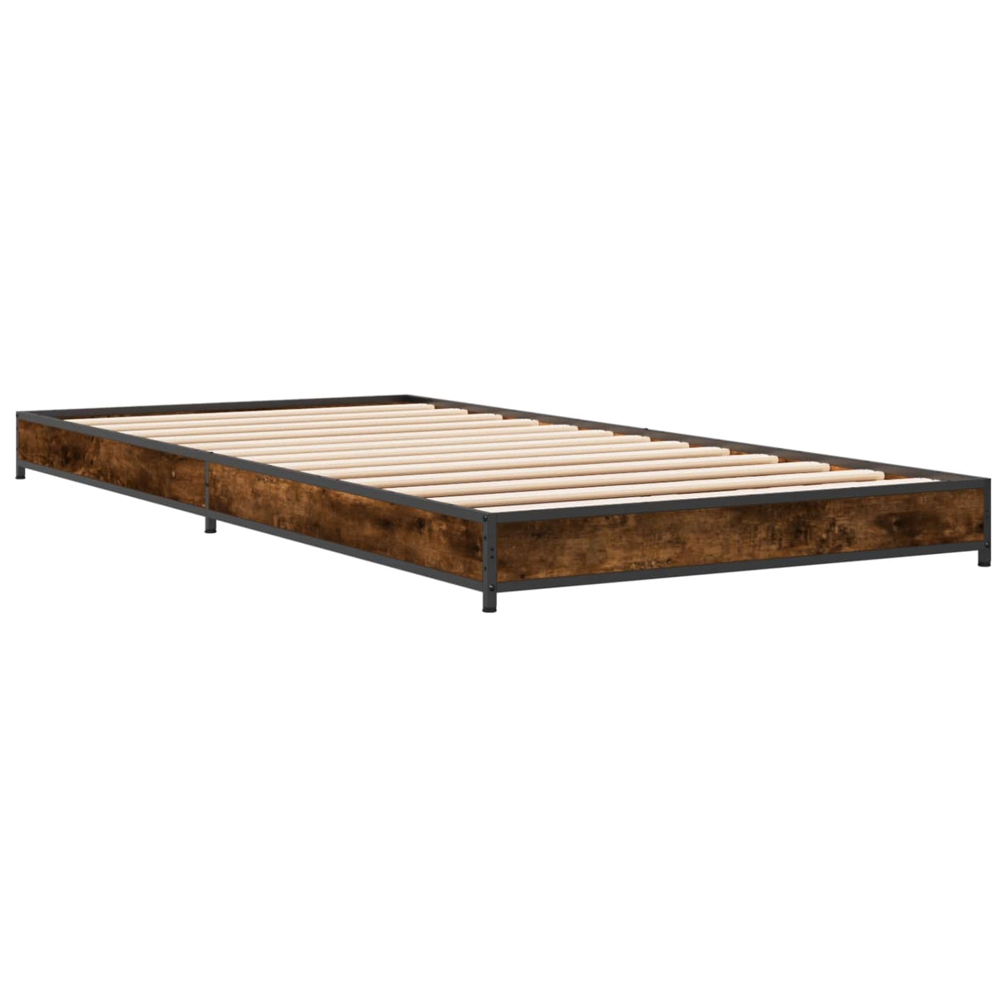 Rám Postele Kouřový Dub 80 X 200 Cm Kompozitní Dřevo